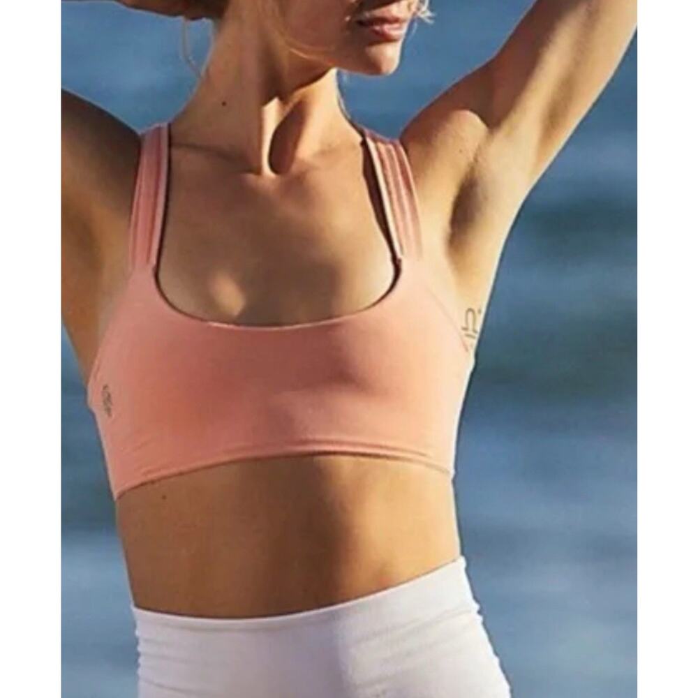 Free People Movement Good Karma Crop Top Sports Bra Peach Size XS
